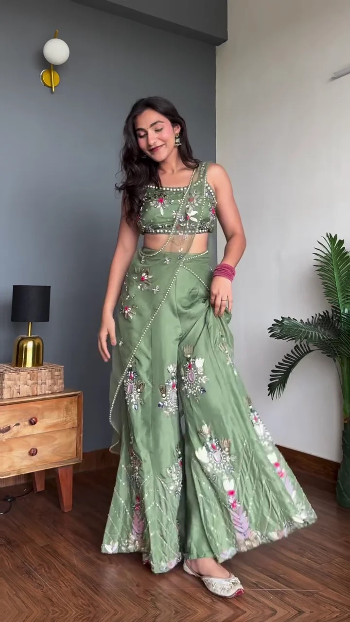 Embroidered Ethnic Lehenga Set